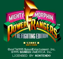 Image n° 4 - screenshots  : Mighty Morphin Power Rangers - The Fighting Edition